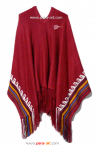 Poncho Peru Rojo